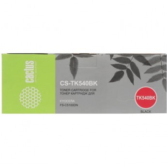 Лазерный картридж CACTUS CS-TK540BK (TK-540K) для принтеров Kyocera Mita FS C5100, C5100dn, черный, 5 000 стр.