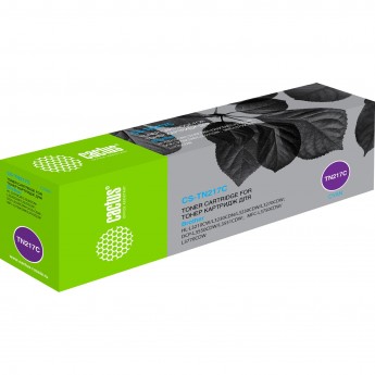Лазерный картридж CACTUS CS-TN217C (TN-217C) для Brother HL3230, DCP3550, MFC3770, голубой, 2 300 стр.