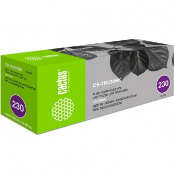 Лазерный картридж CACTUS CS-TN230BK (TN-230BK) для принтеров Brother HL 3040cn, HL 3070cw, DCP 9010cn, MFC 9120cn, MFC 9320cw, черный, 2 200 стр.