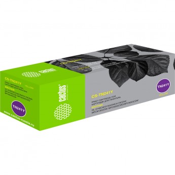 Лазерный картридж CACTUS CS-TN241Y (TN-241Y) для принтеров Brother HL 3140cw, 3150cdw, 3170cdw; DCP 9015cdw, DCP 9020cdw; MFC 9140cdn, 9330cdw, 9340cdw, желтый, 1 400 стр.