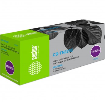 Лазерный картридж CACTUS CS-TN325C (TN-325C) для принтеров Brother HL 4140cn, HL 4150cdn, HL 4570cdw, HL 4570cdwt, DCP 9055cdn, DCP 9270cdn, MFC 9460cdn, MFC 9465cdn, MFC 9970cdw, голубой, 3 500 стр.